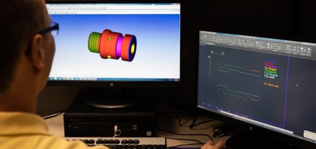 PartMaker CAD CAM 3D simulation for multi-axis CNC multi-spindle turning