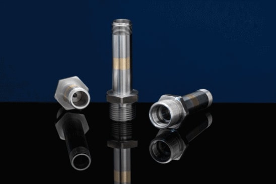 CNC rotary transfer machining center executing multi-axis operations