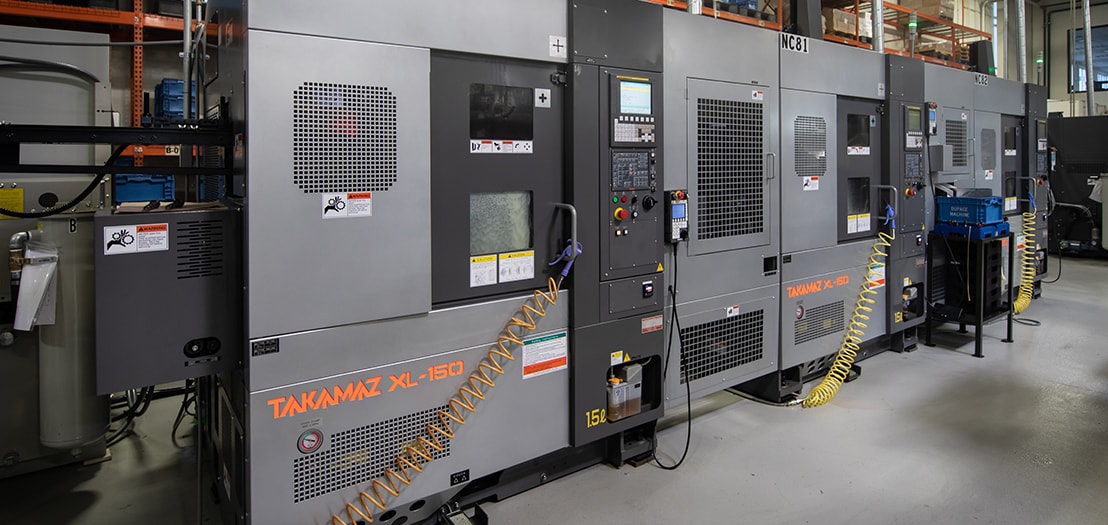 Robotic welding and secondary machining line